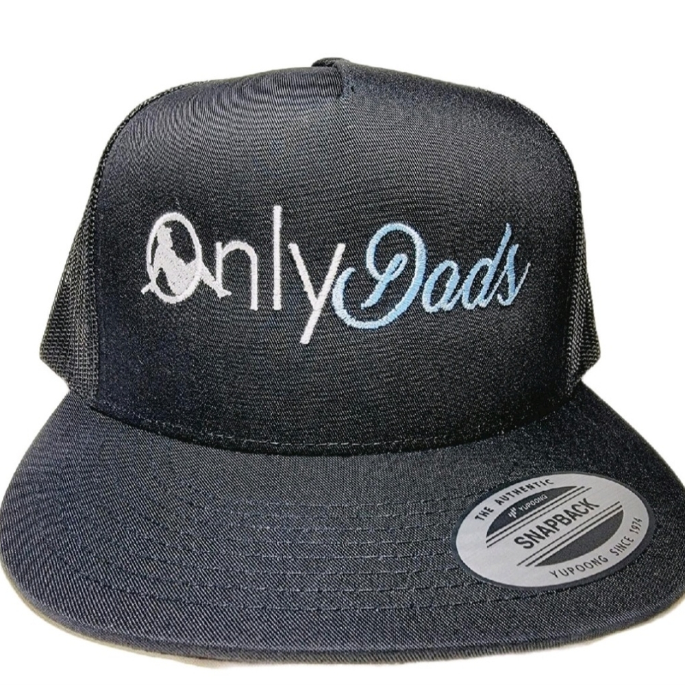 Dads Only Flat Bill Mesh Snapback Trucker Hat Cap